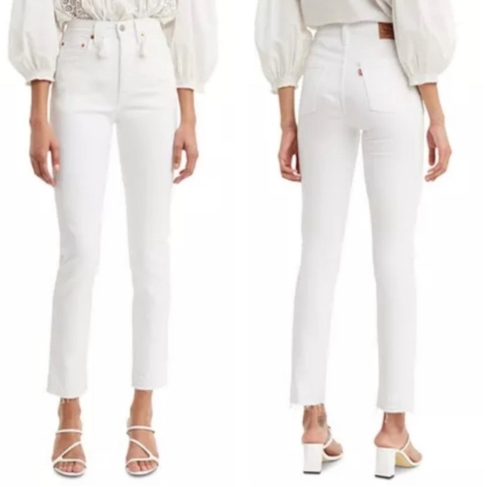 Levi’s 501 Skinny White Jeans Button Fly 25x28